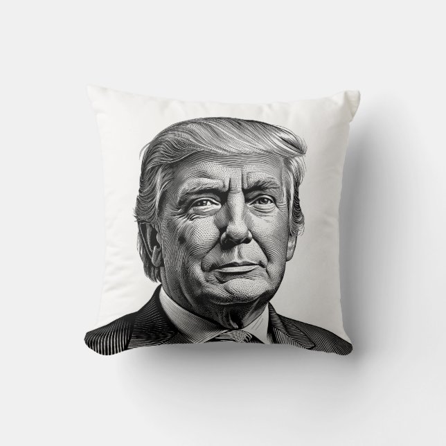 TRUMP-HANDSOME-PORTRAIT DURCH PILLOW KISSEN (Vorderseite)