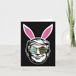 Trump Happy Oaster Bunny Egg Hunt Spring Funny Hop Karte
