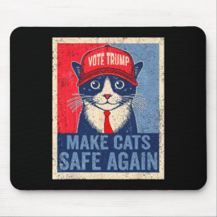 Trump Harris macht Haustiere wieder sicher Demokra Mousepad