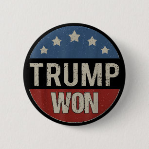 Trump hat 2024 gewonnen, akzeptiere es, patriotisc button