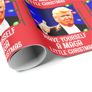 TRUMP HAT EIN MAGA-KLEINES CHRISTMAS-Wrapping Pape Geschenkpapier