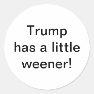 Trump hat einen kleinen Weener Hankamer Artjunkhau Runder Aufkleber