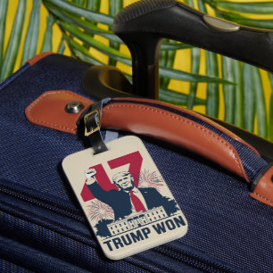 Trump hat erneut die Präsidentschaftswahl 2024 gew Gepäckanhänger