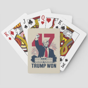 Trump hat erneut die Präsidentschaftswahl 2024 gew Spielkarten