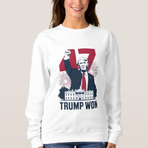 Trump hat erneut die Präsidentschaftswahl 2024 gew Sweatshirt