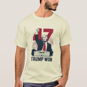 Trump hat erneut die Wahl 2024 zum Präsidenten gew T-Shirt