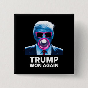 Trump hat erneut die Wahl zum 47. Präsidenten 2024 Button