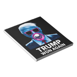 Trump hat erneut die Wahl zum 47. Präsidenten 2024 Notizblock