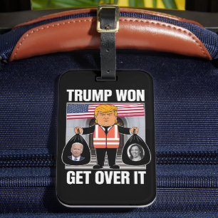 Trump hat gewonnen, akzeptiere es, Maga hat die Wa Gepäckanhänger