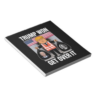 Trump hat gewonnen, akzeptiere es, MAGA hat die Wa Notizblock