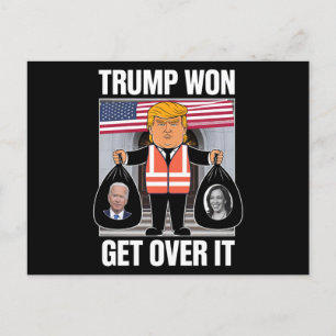 Trump hat gewonnen, akzeptiere es, Maga hat die Wa Postkarte