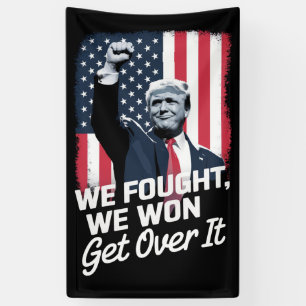 Trump hat gewonnen, akzeptiere es, Trump-Sieg 47.  Banner