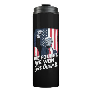 Trump hat gewonnen, akzeptiere es, Trump-Sieg 47.  Thermosbecher