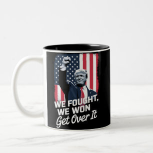 Trump hat gewonnen, akzeptiere es, Trump-Sieg 47.  Zweifarbige Tasse