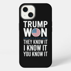 Trump hat gewonnen, sie wissen es 2024 47. Präside iPhone 13 Hülle