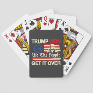 Trump hat gewonnen, Wir, das Volk, lasst es hinter Spielkarten