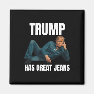 Trump hat großartige Jeans Lustiger Meme-Stil Meme Magnet
