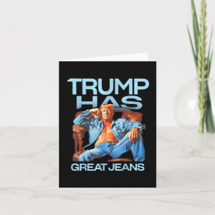 Trump hat große Jeans lustige Geschenke politische Karte