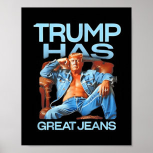 Trump hat große Jeans lustige Geschenke politische Poster