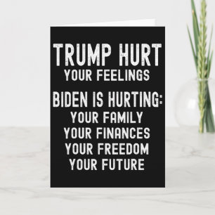 Trump Hat Ihre Gefühle verletzt Trump 2025 Anti-Bi Karte