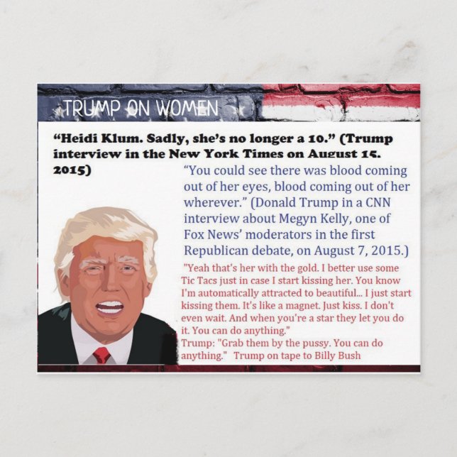 Trump hat "Postcard Souvenir" gesagt Postkarte (Vorderseite)