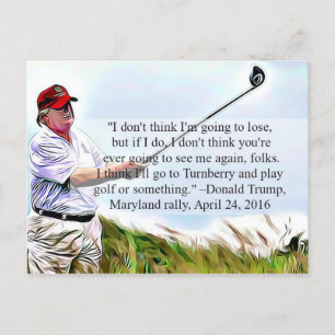 Trump hat "Postcard Souvenir" gesagt Postkarte