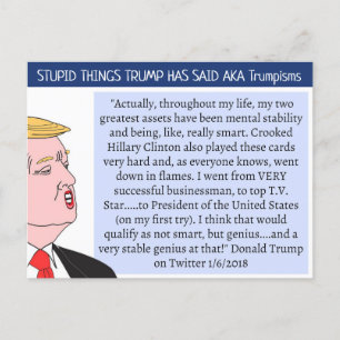Trump hat "Postcard Souvenir" gesagt Postkarte