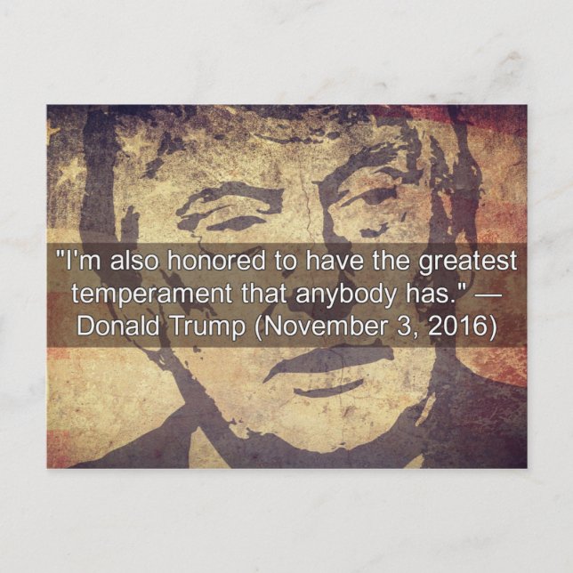Trump hat "Postcard Souvenir" gesagt Postkarte (Vorderseite)