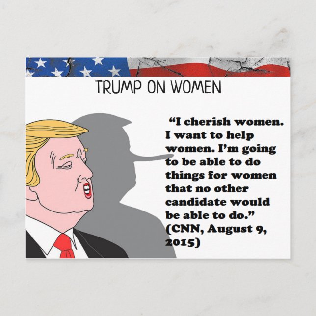 Trump hat "Postcard Souvenir" gesagt Postkarte (Vorderseite)