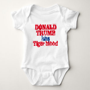 "TRUMP HAT TIGER BLUT" BABY JERSEY BODYSUIT BABY STRAMPLER