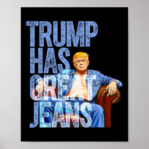 Trump Hat Tolle Jeans Lustiges Politisches Meme Sh Poster