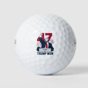 Trump hat wieder die Präsidentschaftswahl 2024 gew Golfball