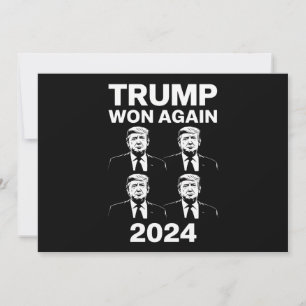 Trump hat wieder die Wahl 2024 Inaugurationstag 47 Einladung