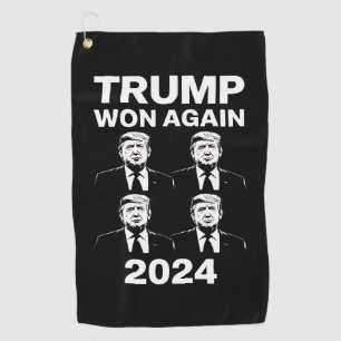 Trump hat wieder die Wahl 2024 Inaugurationstag 47 Golfhandtuch