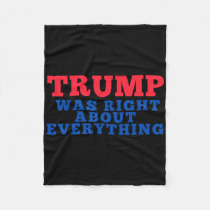 Trump hatte bei allem recht _2 fleecedecke