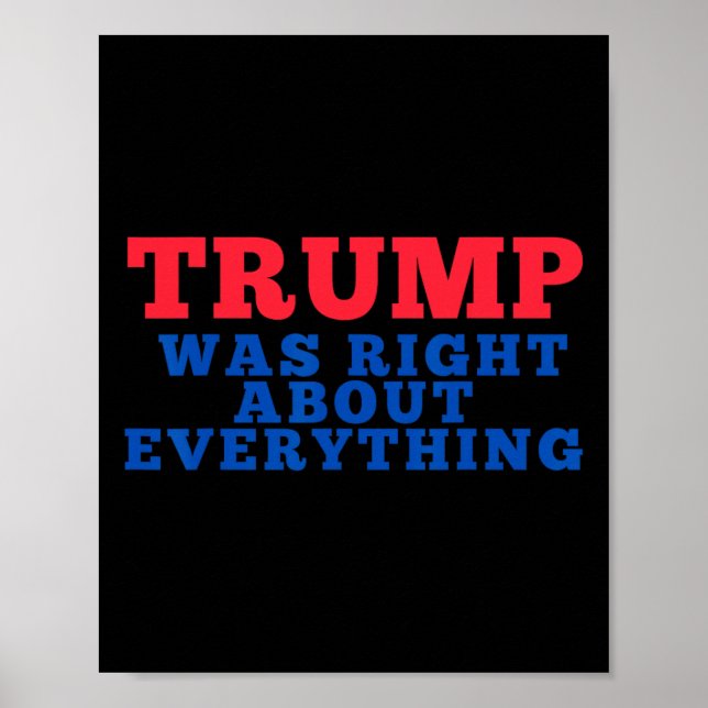 Trump hatte bei allem recht _2 poster (Vorne)