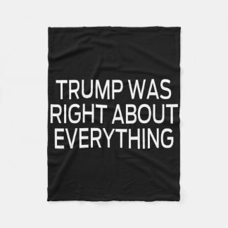 Trump hatte bei allem recht _5  fleecedecke