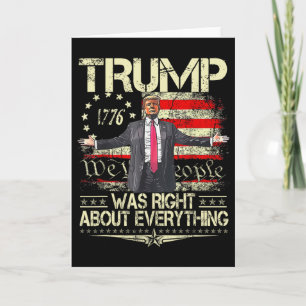 Trump hatte in allem recht American Flag Dad Karte