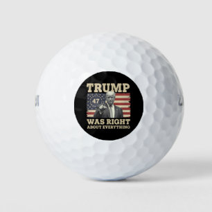 Trump hatte recht über alles, was die USA angeht Golfball