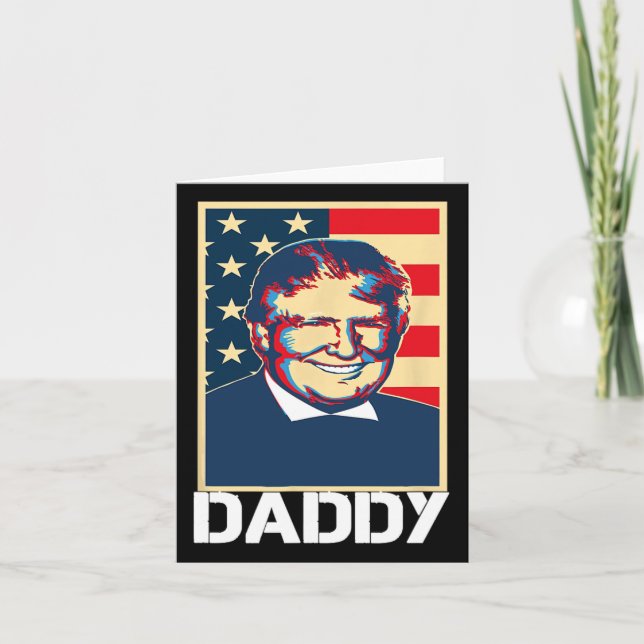 Trump Hawks Daddy Karte (Vorderseite)