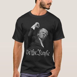 Trump hebt die Faust des Volkes auf T-Shirt