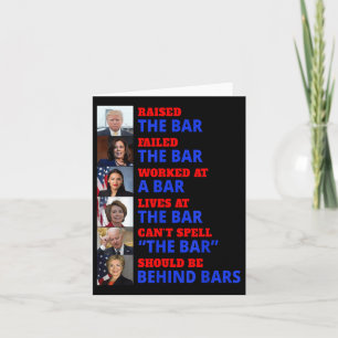 Trump hob die Bar Harris Versagte die Bar Karte