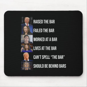Trump hob die Bar Versagt Bar Mousepad