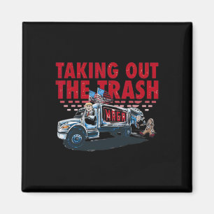 Trump holt den Mülleimer Trump aus Magnet