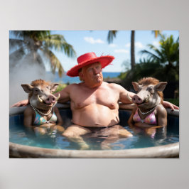 Trump Hot Tub Poster