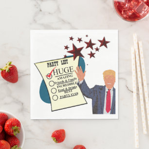 Trump HUGE Party Celebration Cocktail Party Serviette