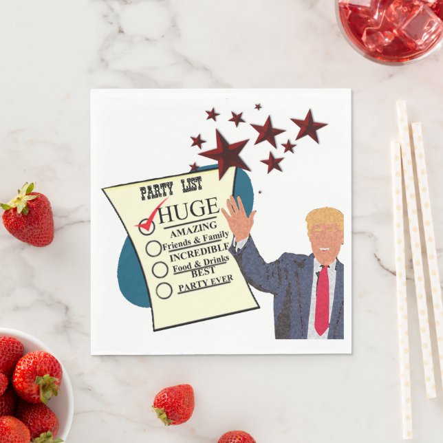 Trump HUGE Party Celebration Cocktail Party Serviette (Beispiel)
