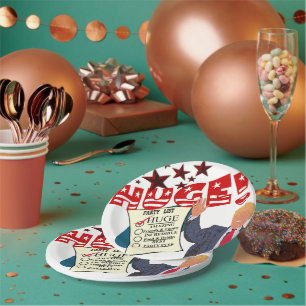 Trump HUGE Party List Celebration Meilenstein Part Pappteller