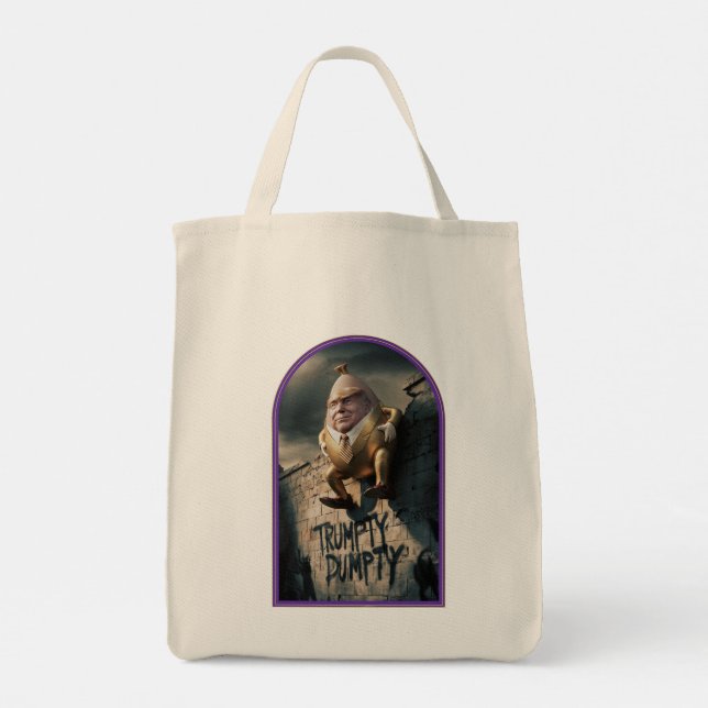 Trump Humpty Dumpty Tote Bag Tragetasche (Rückseite)