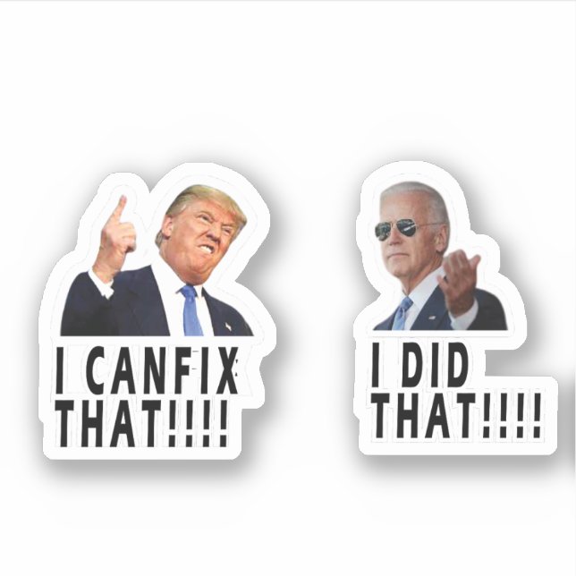 TRUMP I BEHEBT, DASS BIDEN DIESEN STICKER GETAN HA (Vorderseite)